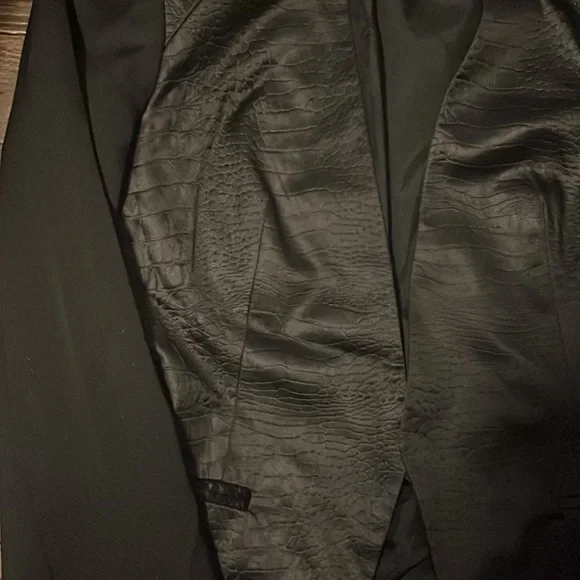 TopShop Croc Print Blazer - Picture 2 of 2